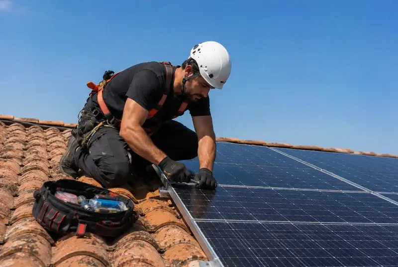 Maintenance et monitoring de panneaux solaires à Saint-Vincent-de-Reins