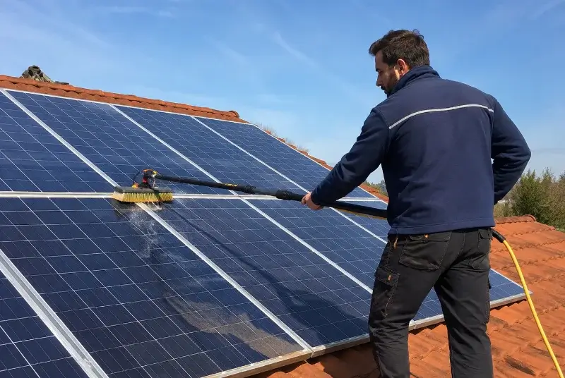 Nettoyage et entretien de panneaux solaires à Saint-Vincent-de-Reins